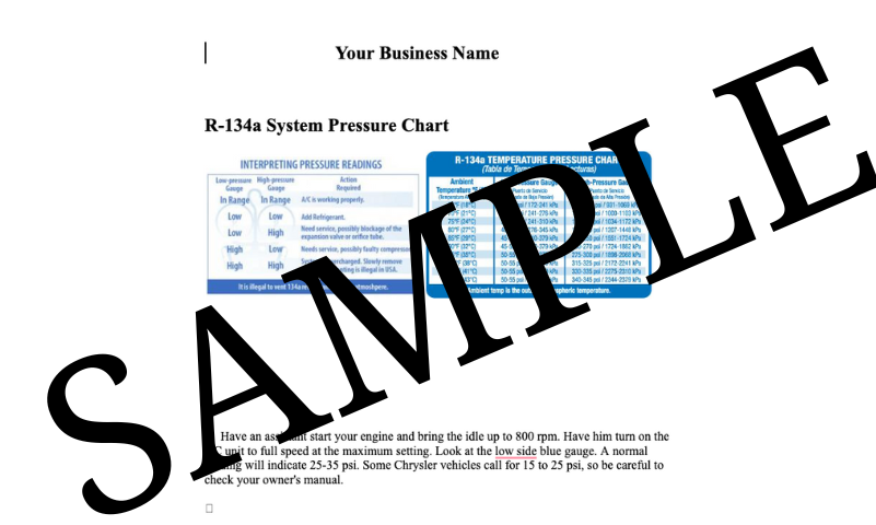 Ac Automotive Cheat Sheet