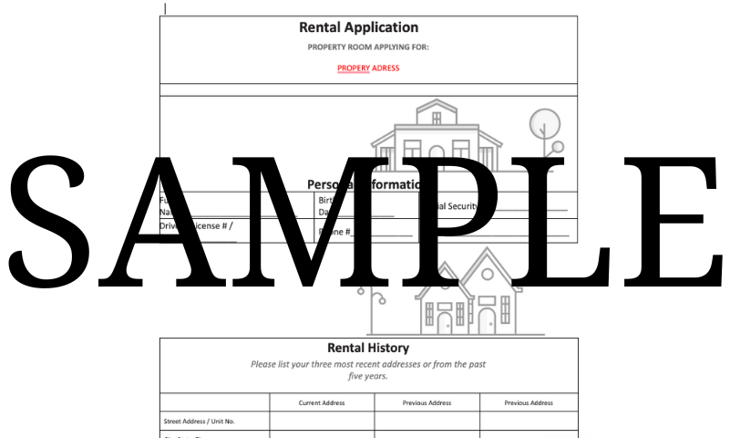 Rental Application Form