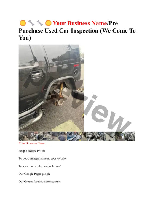 Craig List Ad Sample Document